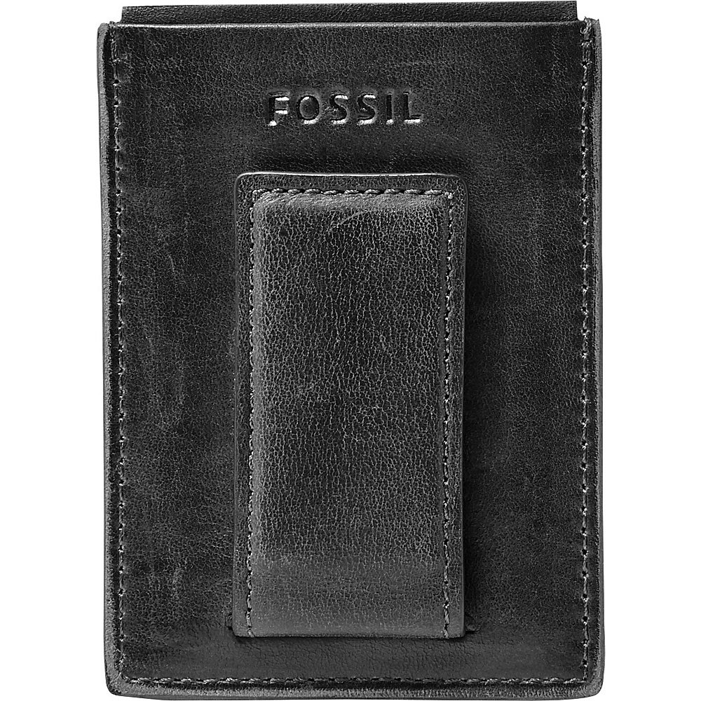 Fossil Anderson Magnetic Card Case Black Fossil Men s Wallets