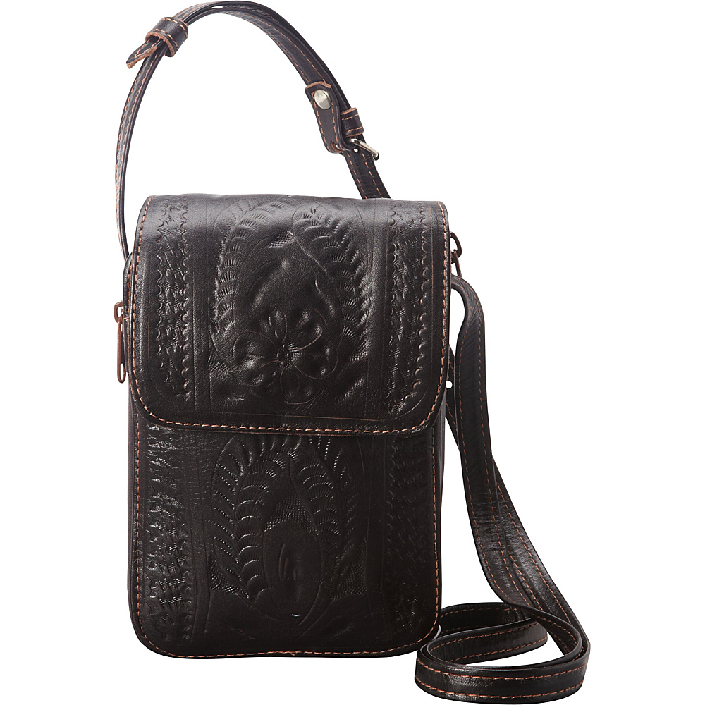 Ropin West Crossover Purse Brown Ropin West Leather Handbags