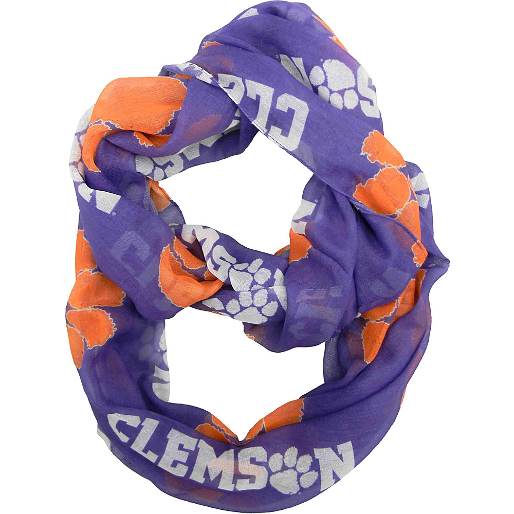 Littlearth Sheer Infinity Scarf AAC Teams Clemson University Littlearth Hats Gloves Scarves