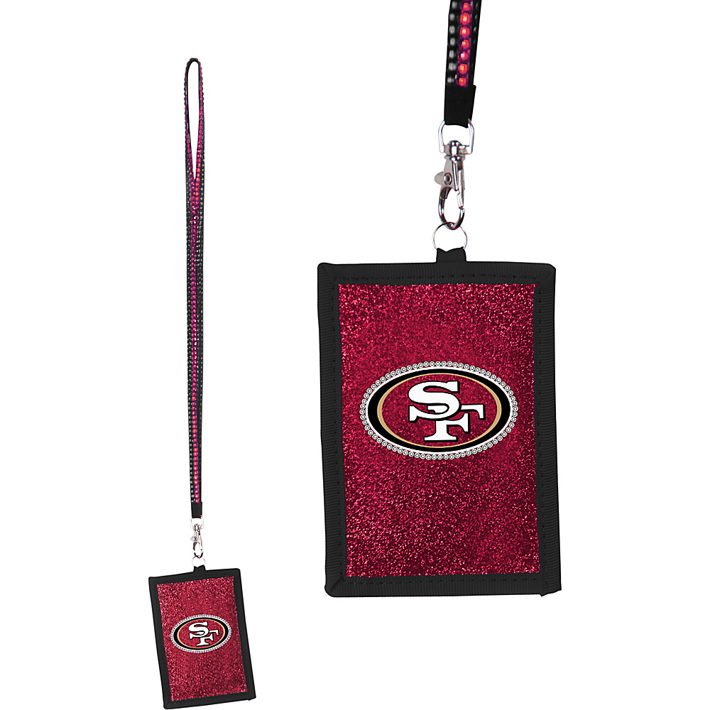 Luggage Spotters NFL San Francisco 49ers Lanyard Wallet Red Luggage Spotters Travel Wallets