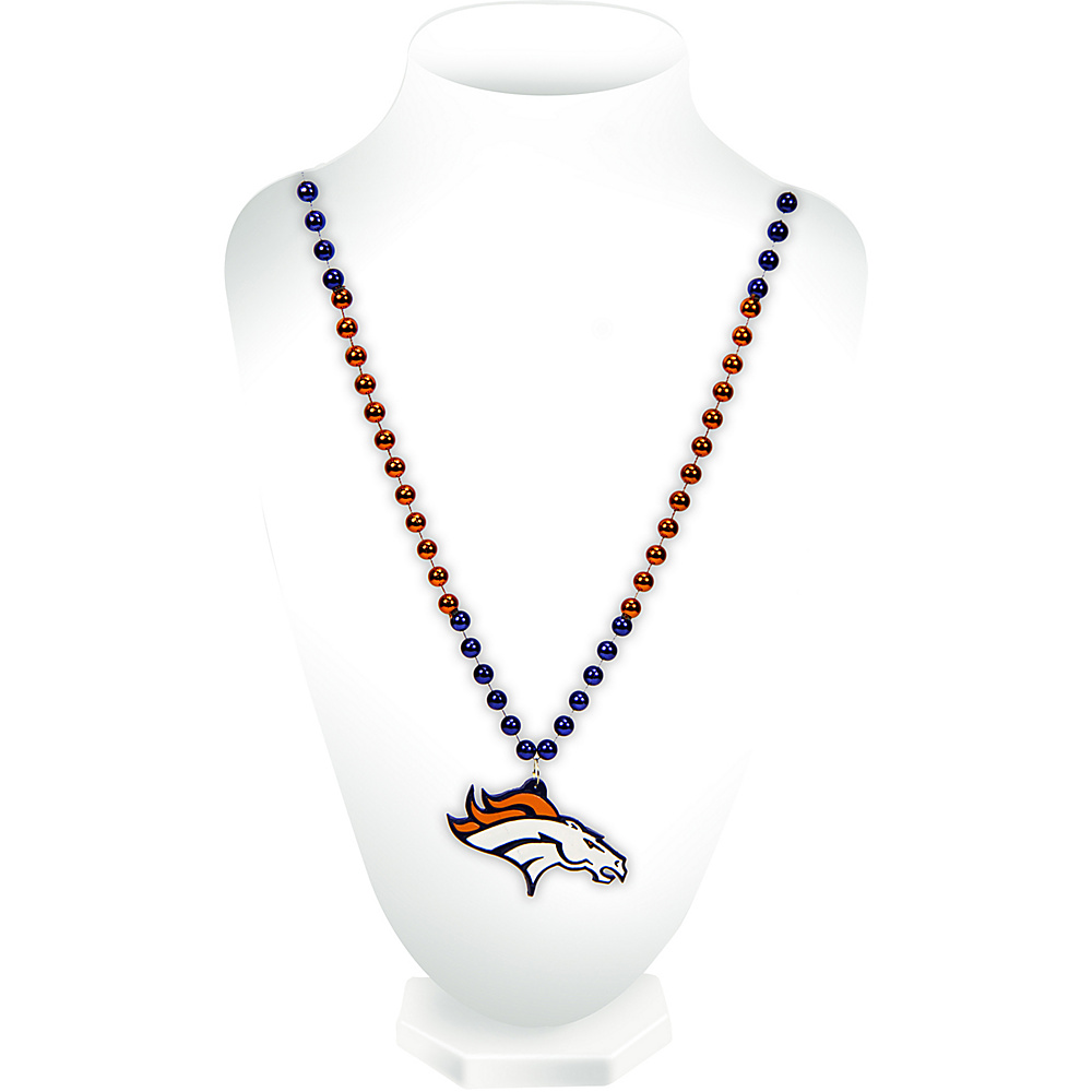 Luggage Spotters NFL Denver Broncos Sports Beads With Medallion Orange Luggage Spotters Other Fashion Accessories