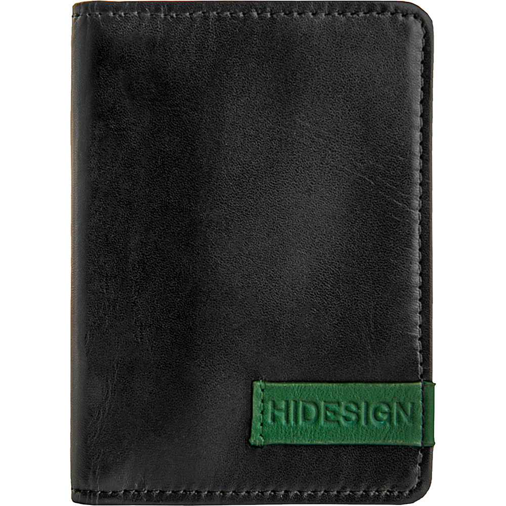 Hidesign Dylan Leather Slim Card Holder with ID Compartment Black Hidesign Business Accessories