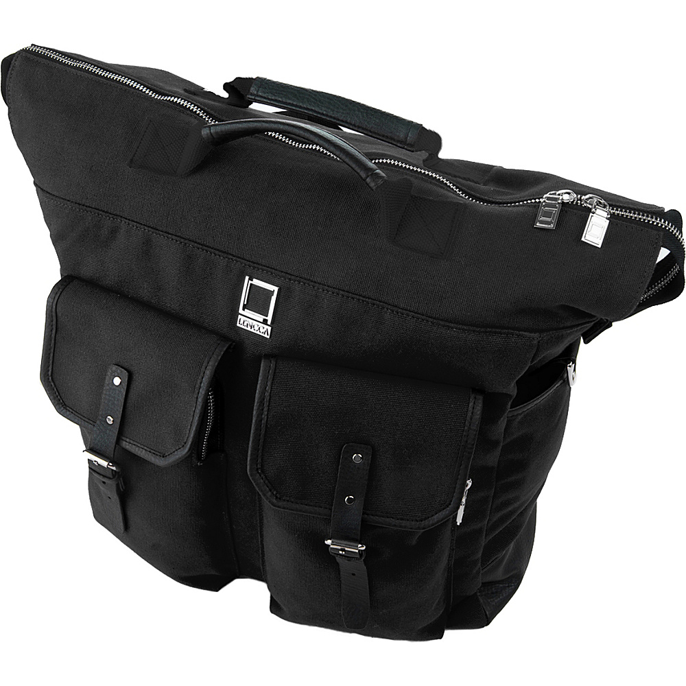 Lencca Phlox 3 in 1 Backpack Messenger Tote Bag Black Lencca Business Laptop Backpacks