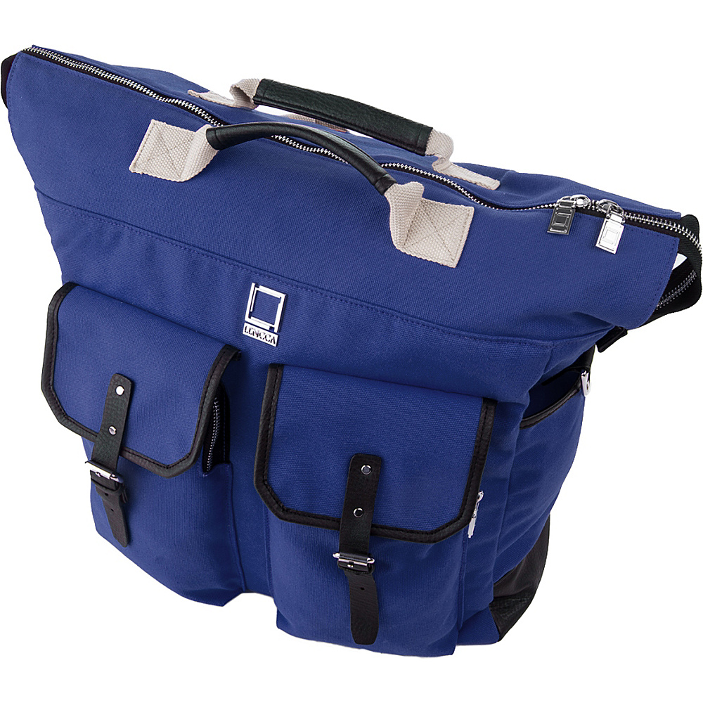 Lencca Phlox 3 in 1 Backpack Messenger Tote Bag Royal Blue Lencca Business Laptop Backpacks