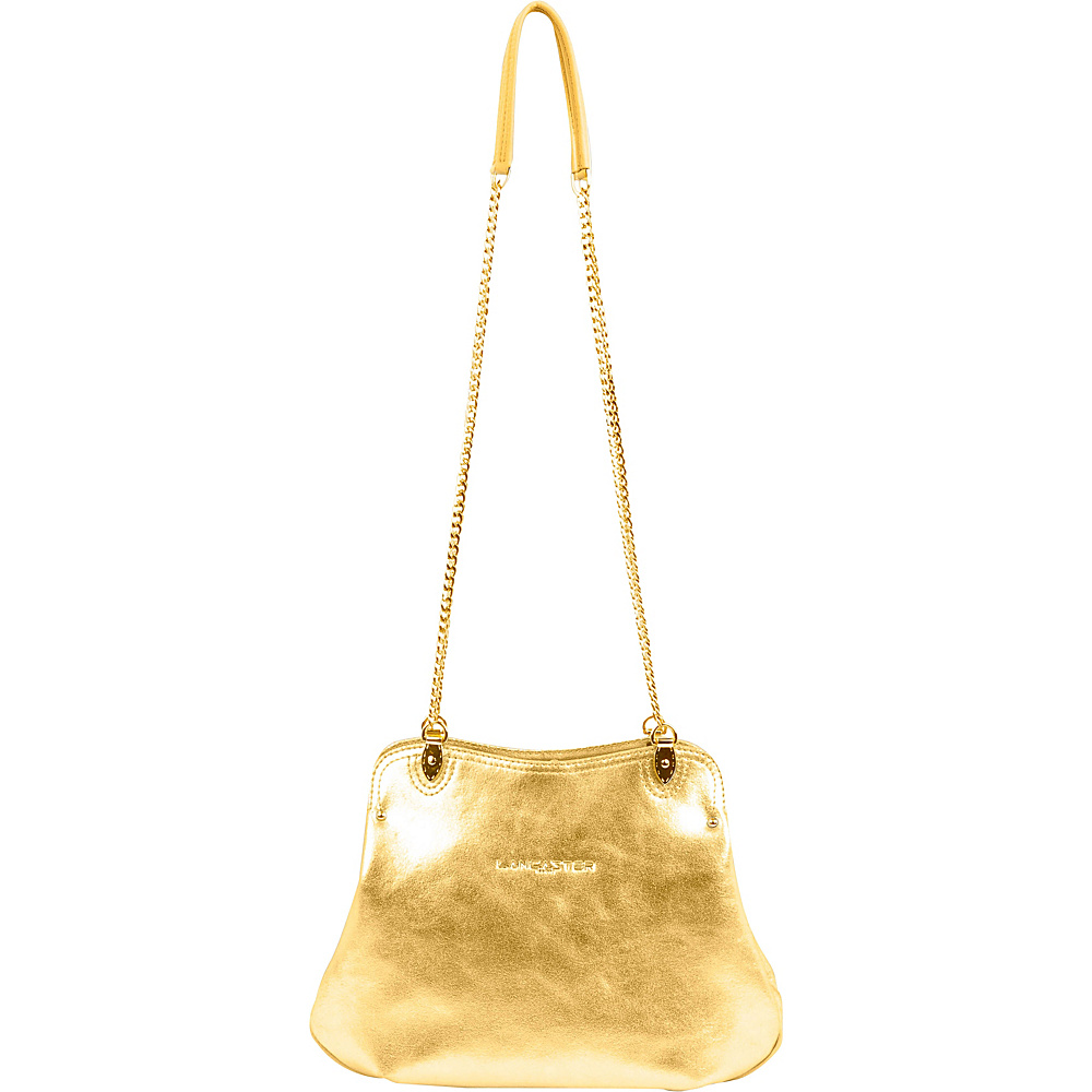 Lancaster Paris Ines Coin Pocket Bag Gold Doree Lancaster Paris Leather Handbags
