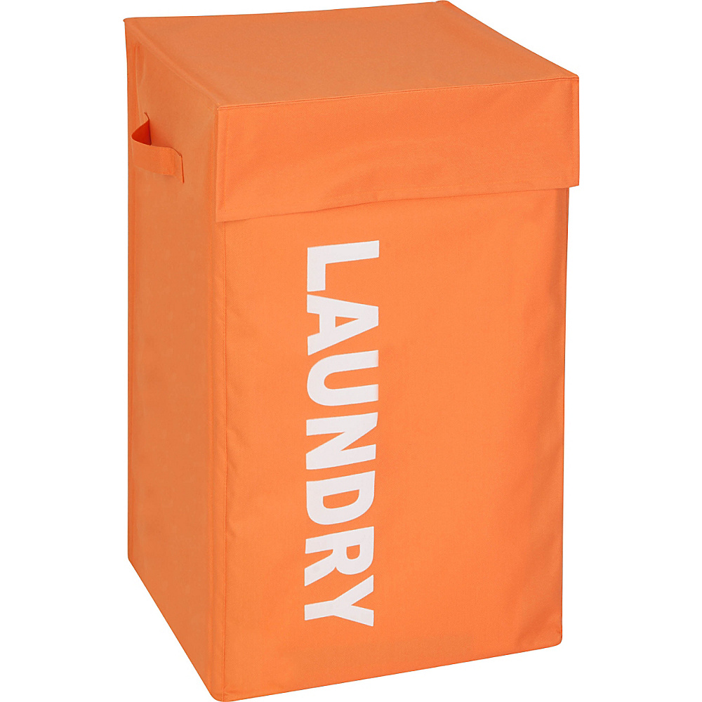Honey Can Do Graphic Hamper With Lid orange Honey Can Do Packable Bags