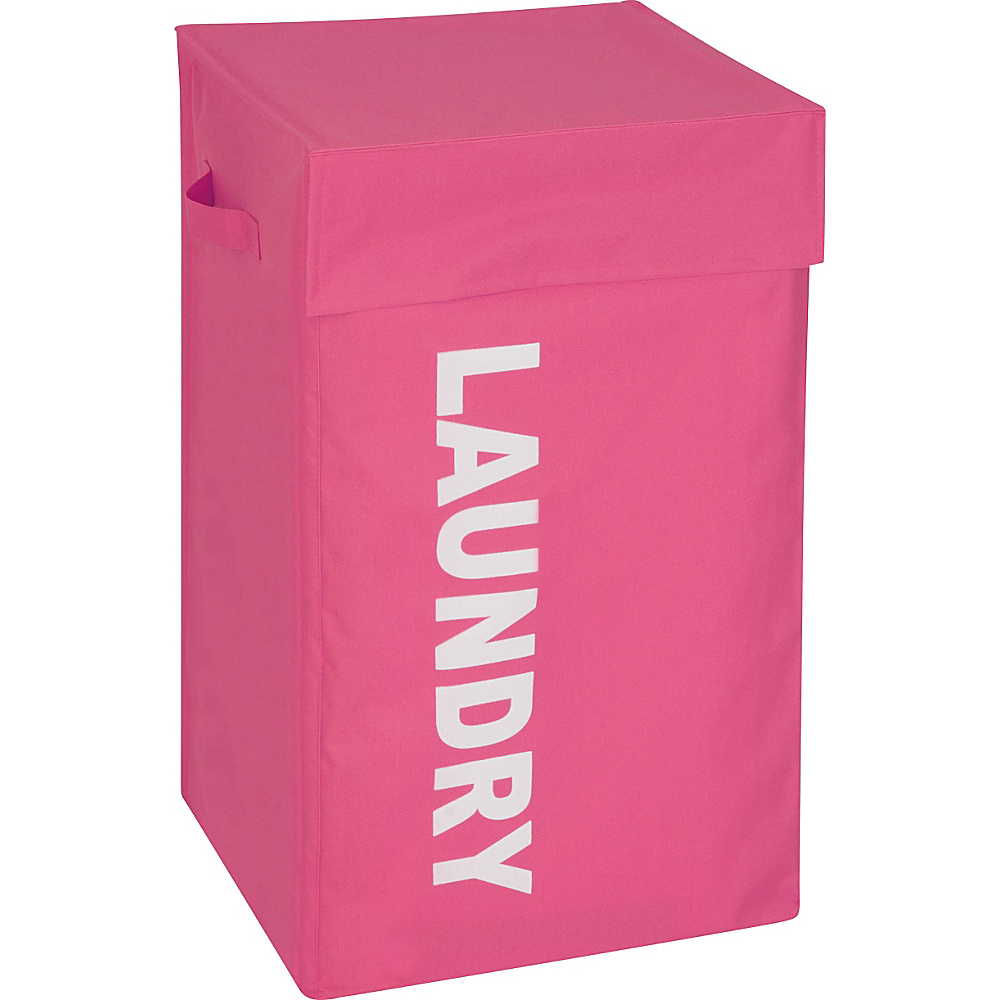 Honey Can Do Graphic Hamper With Lid Pink Honey Can Do Packable Bags