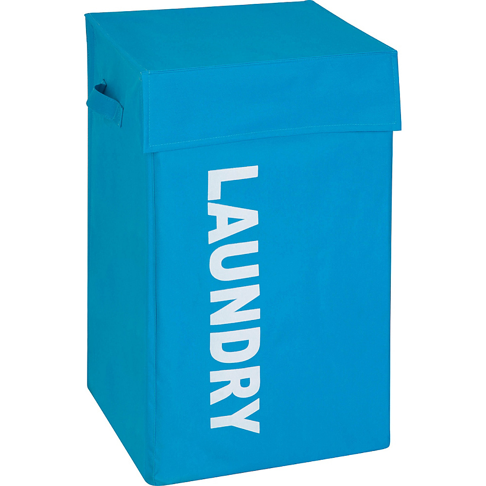 Honey Can Do Graphic Hamper With Lid blue Honey Can Do Packable Bags