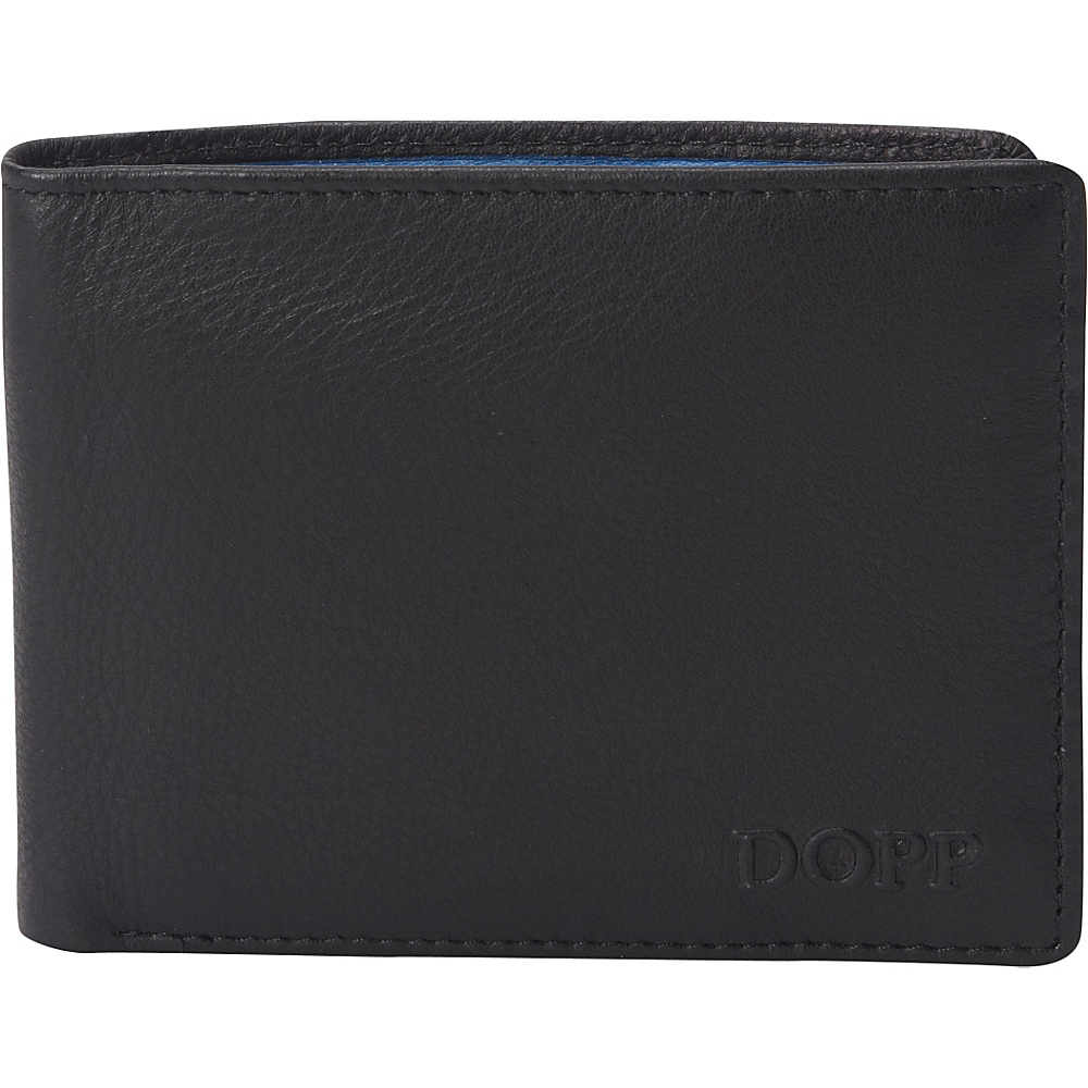Dopp Tribeca RFID Slimfold Black w Ultramarine Dopp Men s Wallets
