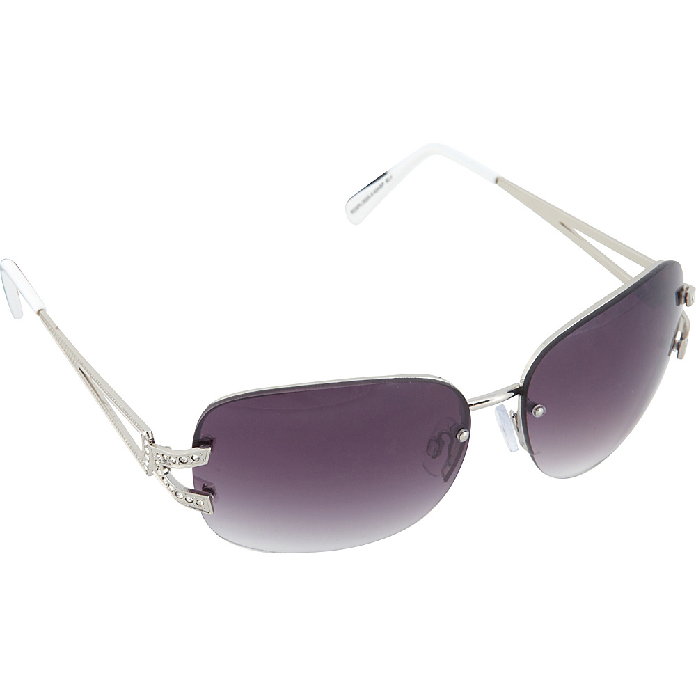 SouthPole Eyewear Metal Oval Sunglasses Silver Coral SouthPole Eyewear Sunglasses