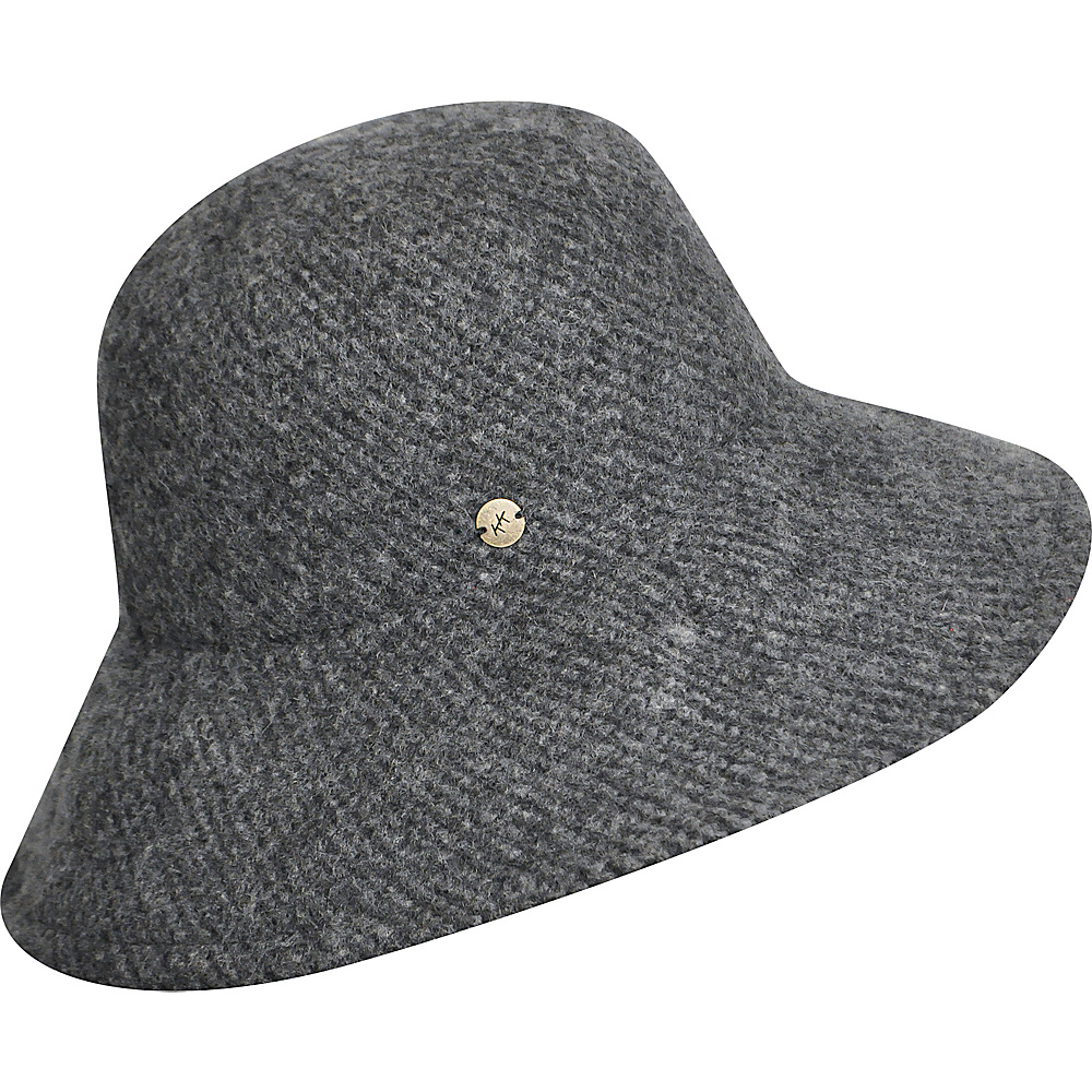 Karen Kane Hats Boiled Wool Floppy Hat Charcoal Heather Karen Kane Hats Hats Gloves Scarves