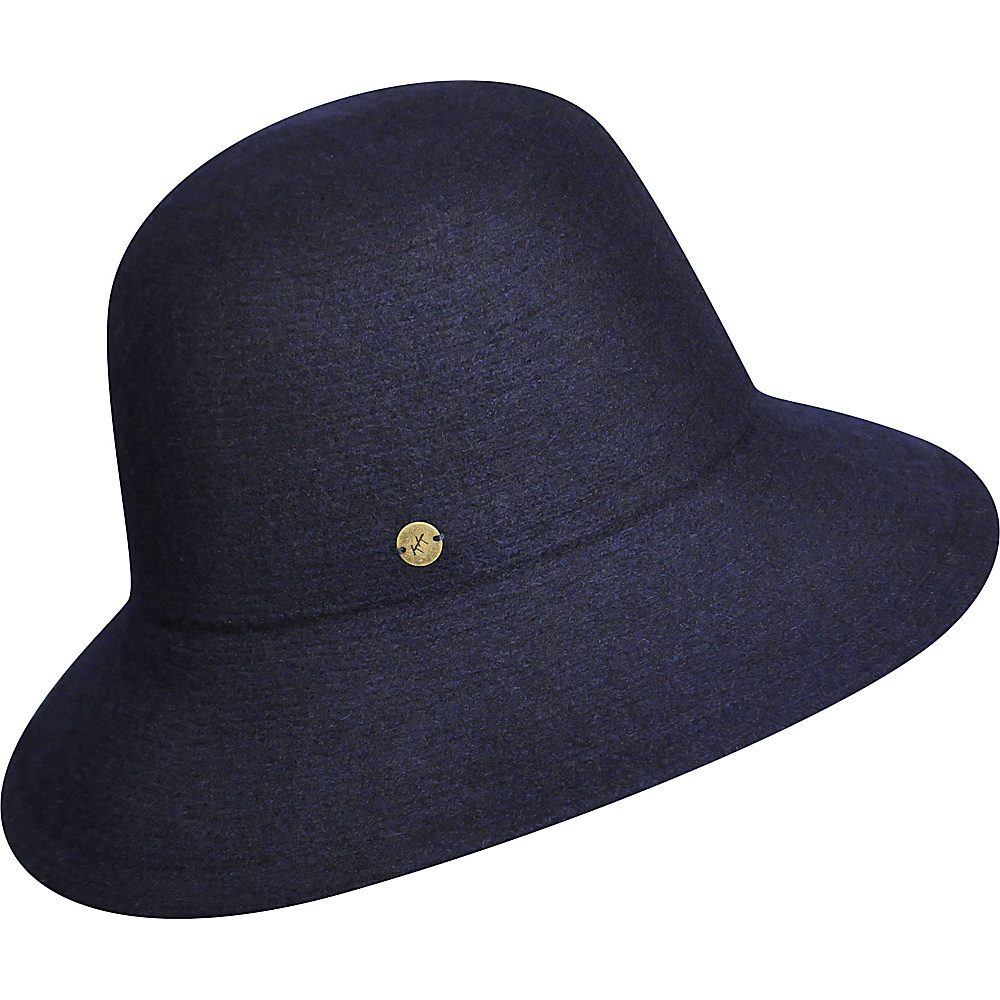 Karen Kane Hats Boiled Wool Floppy Hat Navy Karen Kane Hats Hats Gloves Scarves