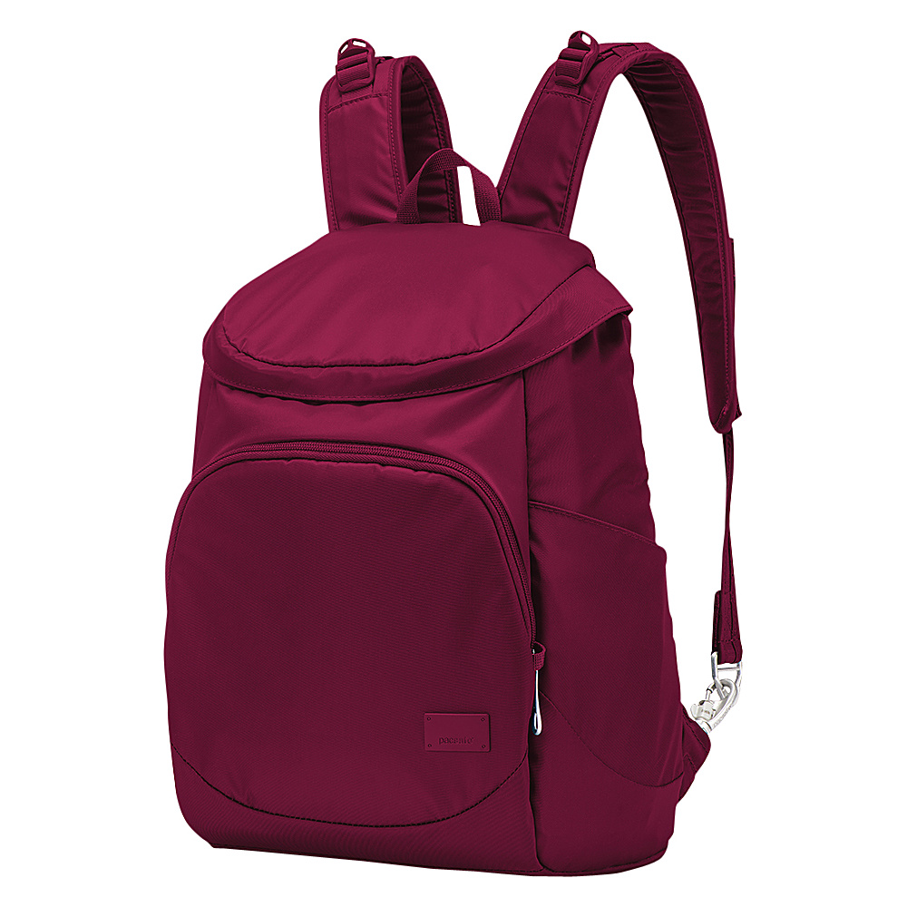 Pacsafe Citysafe CS350 Anti Theft Backpack Cranberry Pacsafe Fabric Handbags