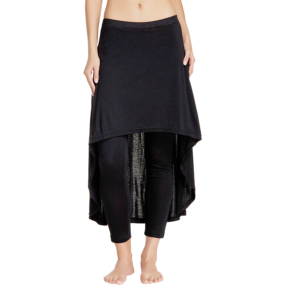 Magid Cotton Extra Long Skirt Leggings Black Plus Size Magid Women s Apparel