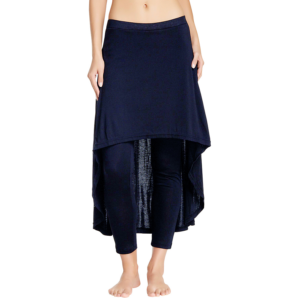Magid Cotton Extra Long Skirt Leggings Navy Plus Size Magid Women s Apparel