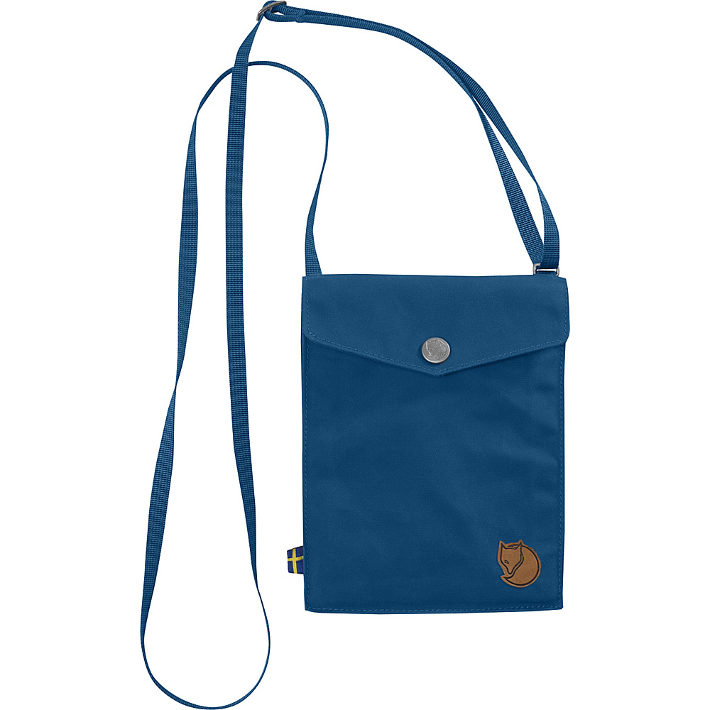 Fjallraven Pocket Crossbody Lake Blue Fjallraven Fabric Handbags