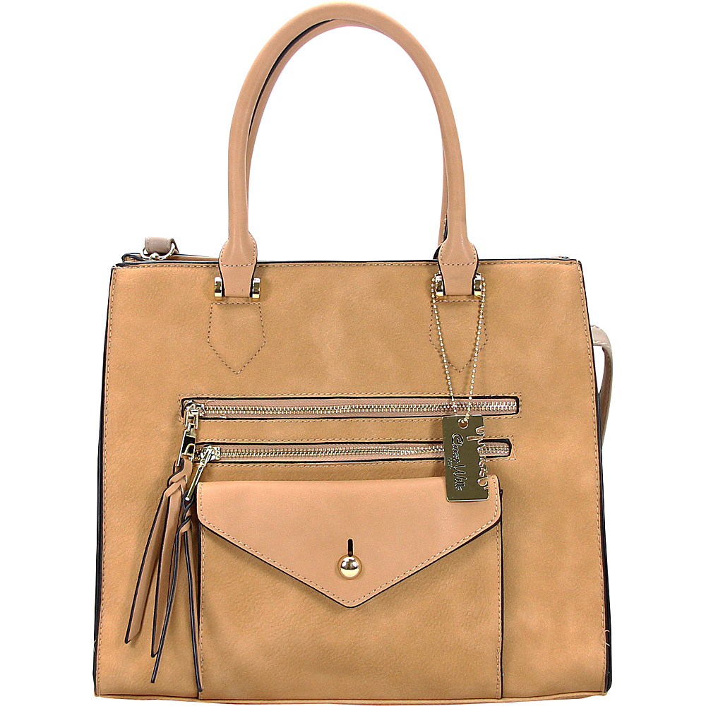 Chasse Wells Access Facile Tote Camel Chasse Wells Manmade Handbags