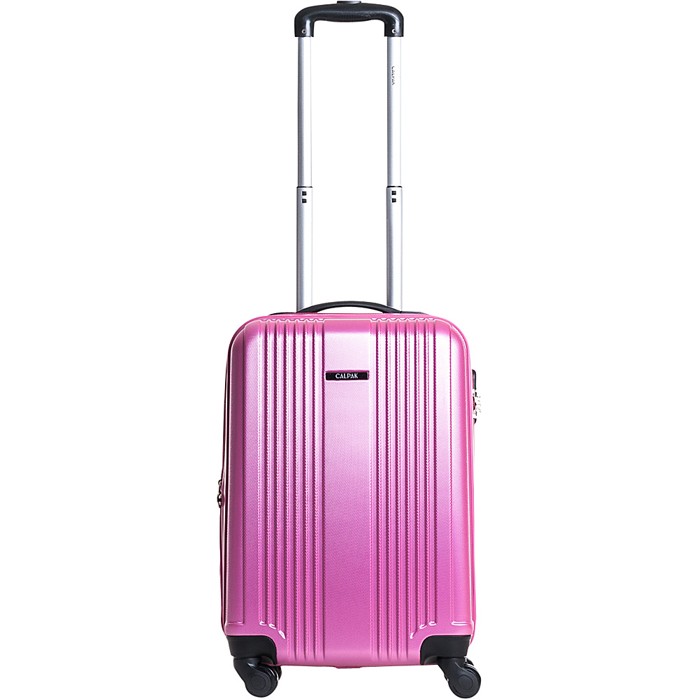 CalPak Torrino II 20 Lightweight Expandable Hardside Carry On Pink CalPak Small Rolling Luggage