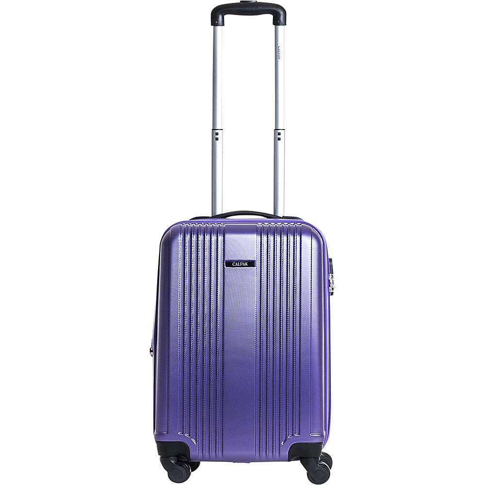 CalPak Torrino II 20 Lightweight Expandable Hardside Carry On Purple CalPak Small Rolling Luggage