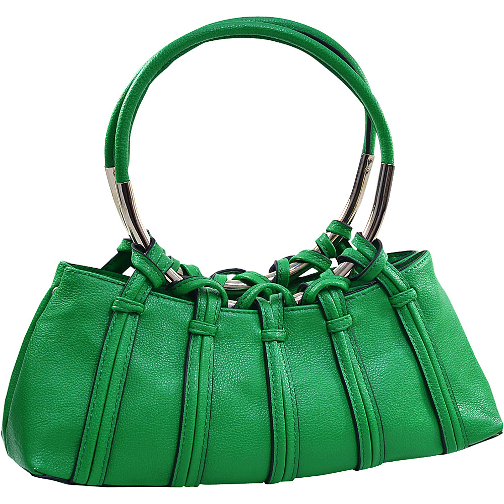 Dasein Dual Ring Strap Shoulder Bag Green Dasein Manmade Handbags