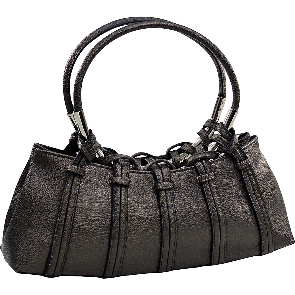 Dasein Dual Ring Strap Shoulder Bag Bronze Dasein Manmade Handbags