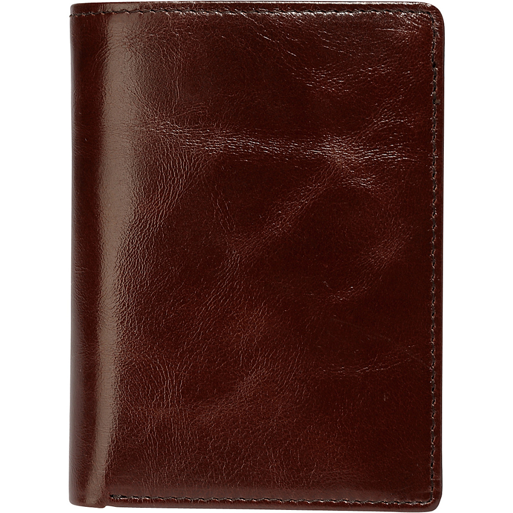 Vicenzo Leather Marco Distressed Trifold Leather Wallet Brown Vicenzo Leather Men s Wallets