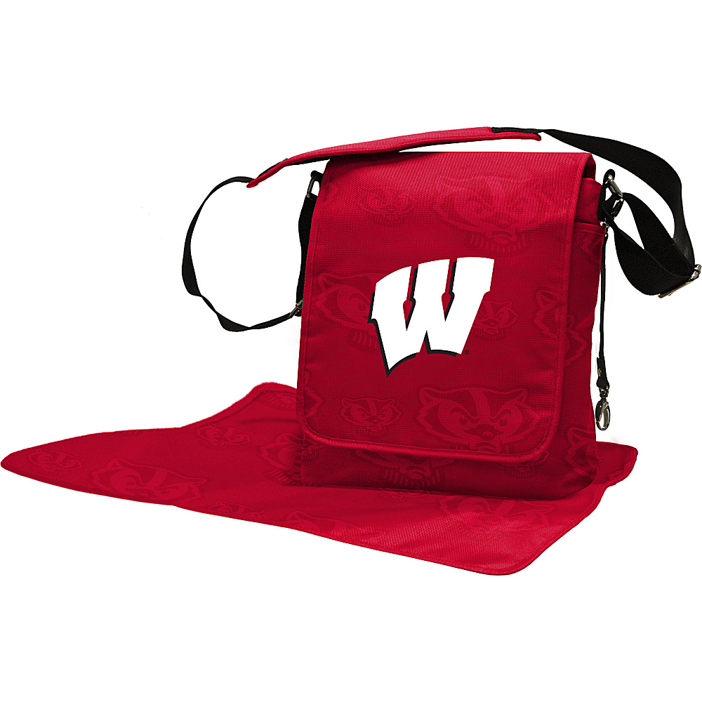Lil Fan Big 10 Teams Messenger Bag University of Wisconsin Lil Fan Diaper Bags Accessories
