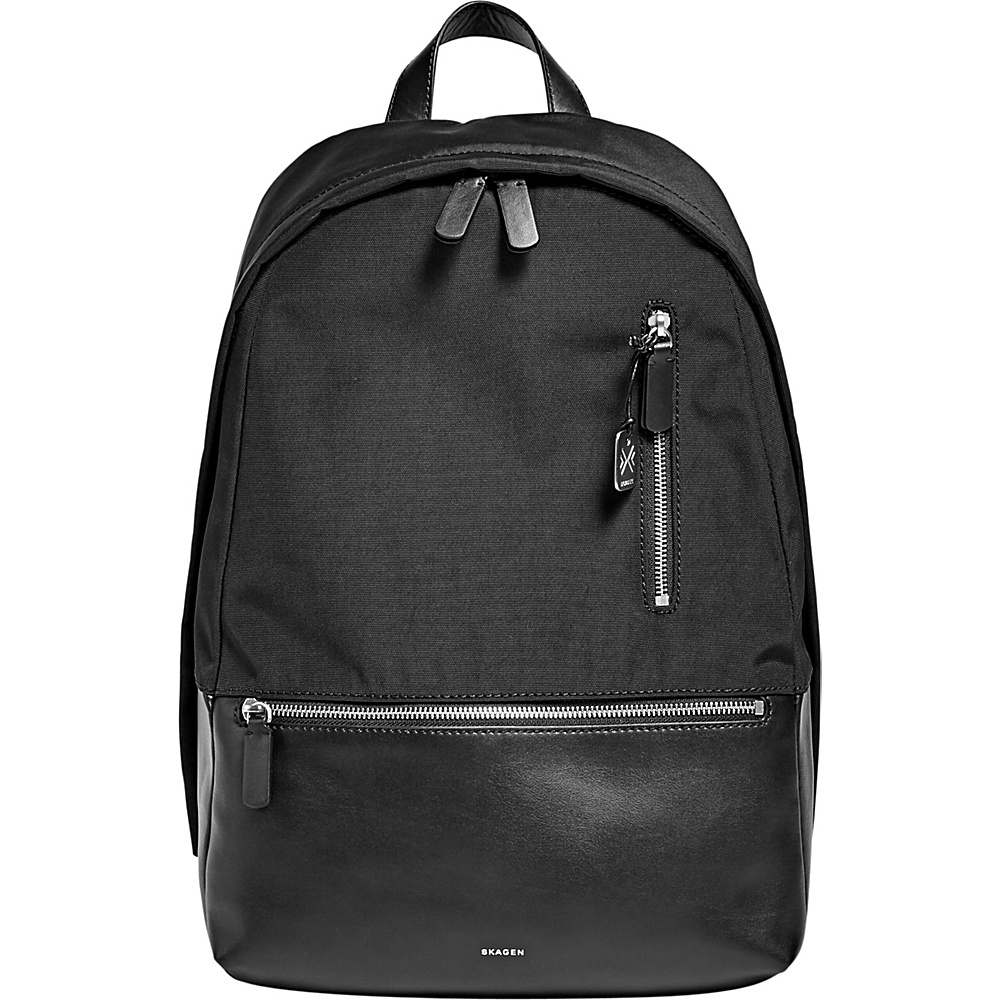 Skagen Kryer Nylon Backpack Black Skagen Laptop Backpacks