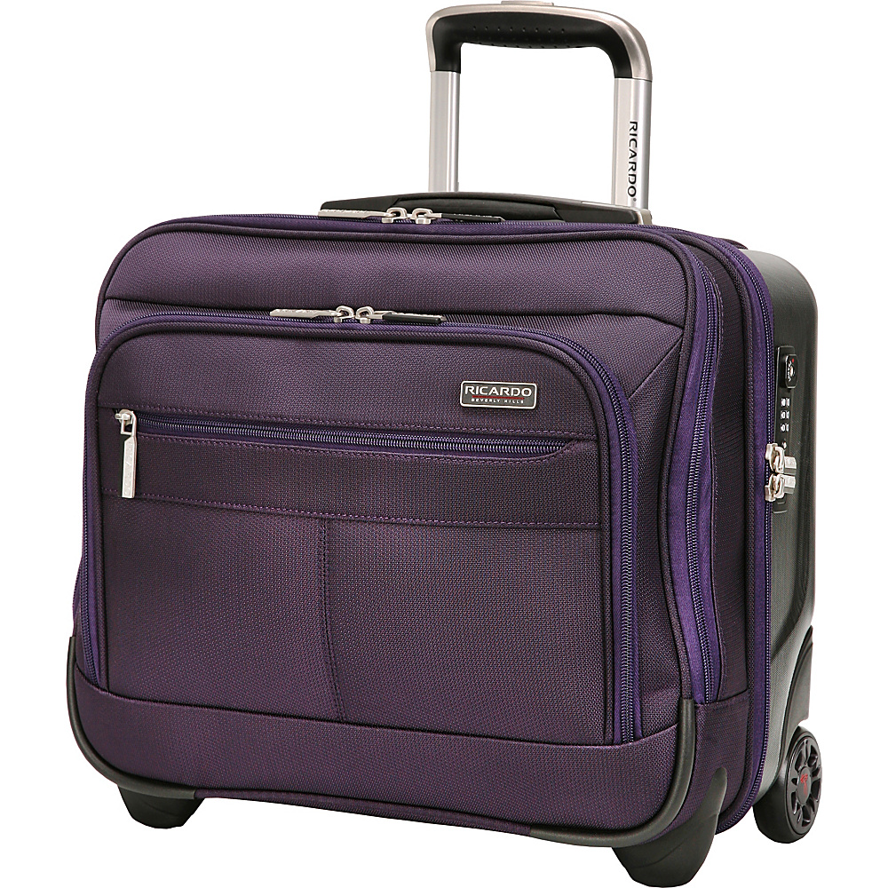 Ricardo Beverly Hills Mulholland Drive 16 Inch 2 Wheel Tote Aubergine Purple Ricardo Beverly Hills Luggage Totes and Satchels