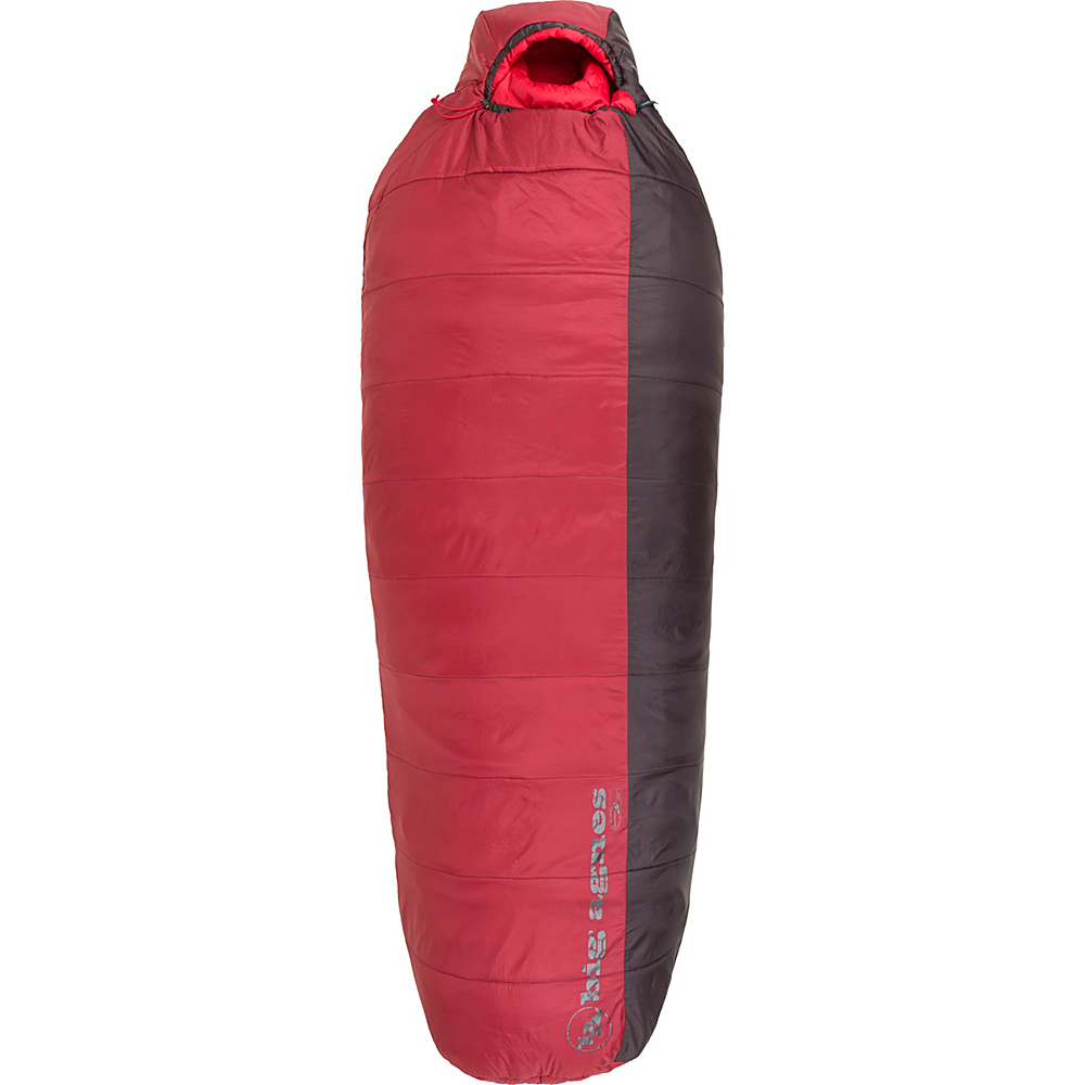 Big Agnes Encampment 15 Insotect Hot Stream Sleeping Bag Crimson Coffee Long Right Big Agnes Outdoor Accessories
