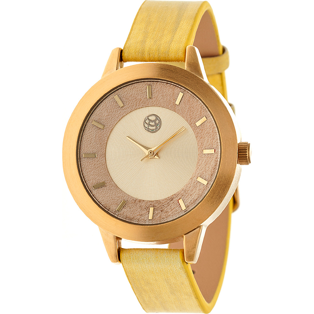 Earth Wood Autumn Strap Women s Watch Yellow Earth Wood Watches