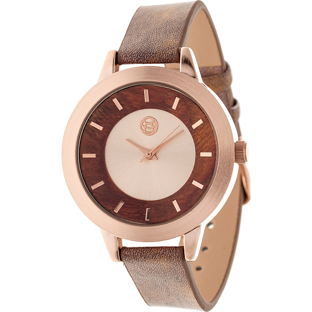 Earth Wood Autumn Strap Women s Watch Brown Earth Wood Watches