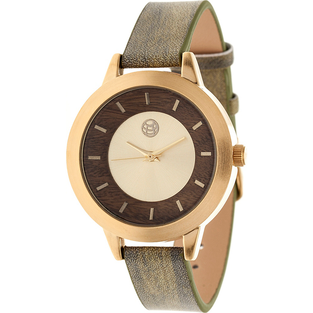 Earth Wood Autumn Strap Women s Watch Olive Earth Wood Watches