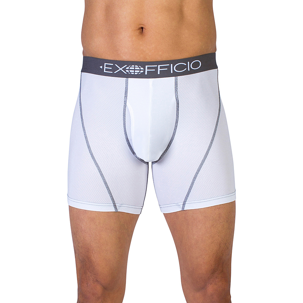 ExOfficio Give N Go Sport Mesh 6 Boxer Brief XL White ExOfficio Men s Apparel