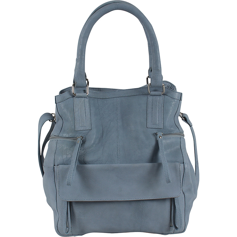 Day Mood Hannah Small Tote Light Blue Day Mood Leather Handbags