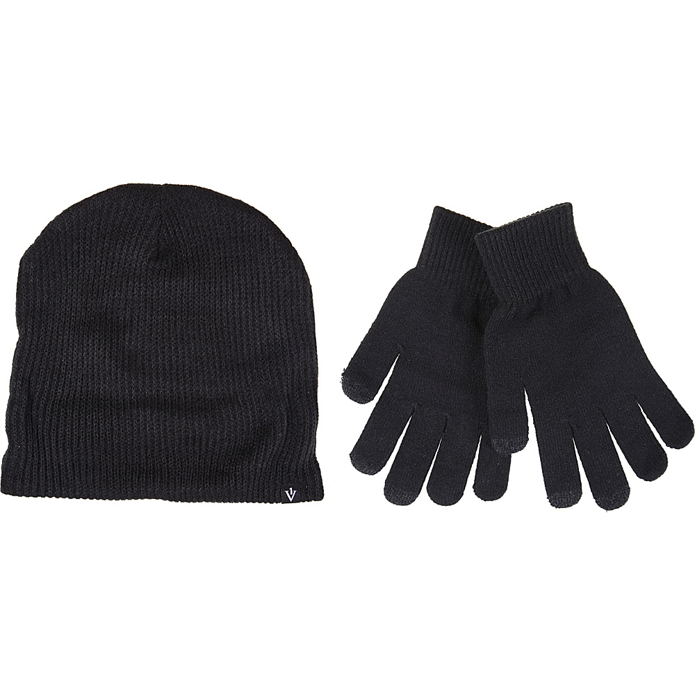 1Voice Touch Screen Gloves With Matching Beanie Black 1Voice Hats Gloves Scarves