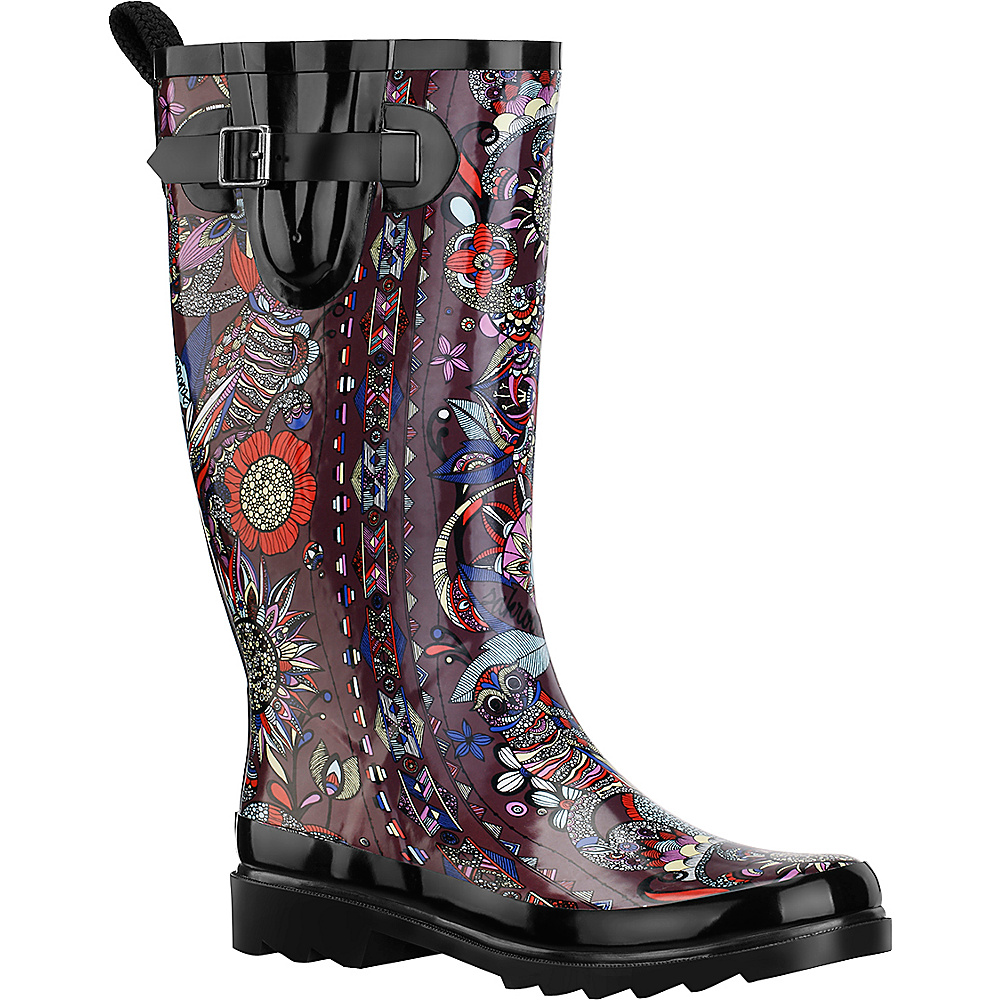 Sakroots Rhythm Rain Boot 8 M Regular Medium Sterling Spirit Desert Sakroots Women s Footwear