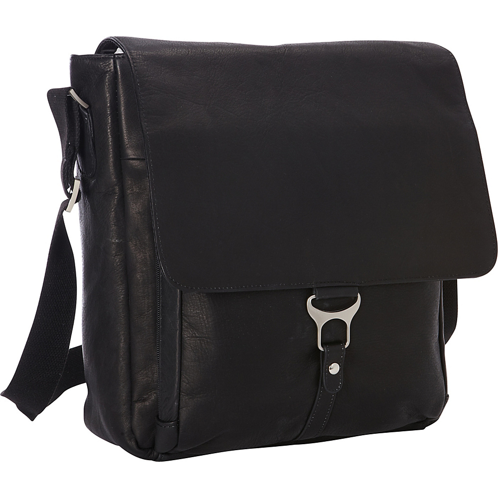 Goodhope Bags Leather Vertical Laptop Messenger Black Goodhope Bags Messenger Bags