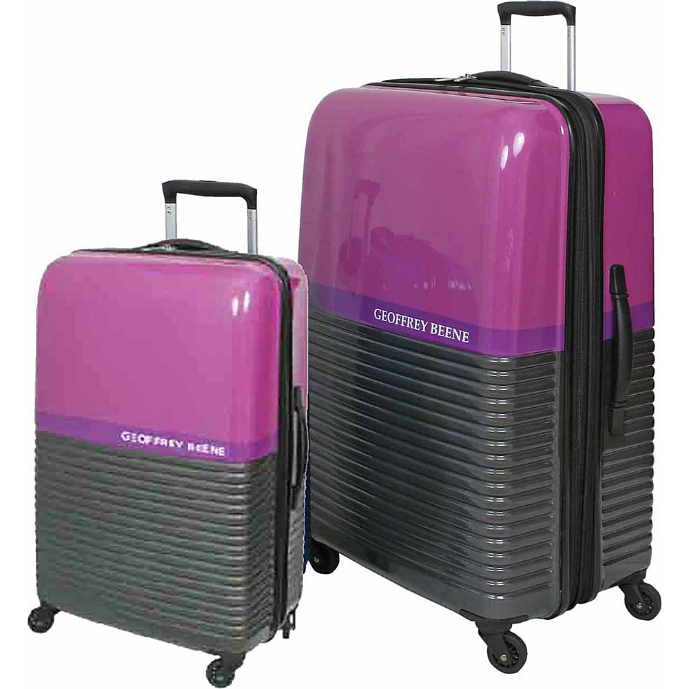 Geoffrey Beene Luggage Ultra Lightweight 2 Piece Hardside Set Purple Geoffrey Beene Luggage Luggage Sets