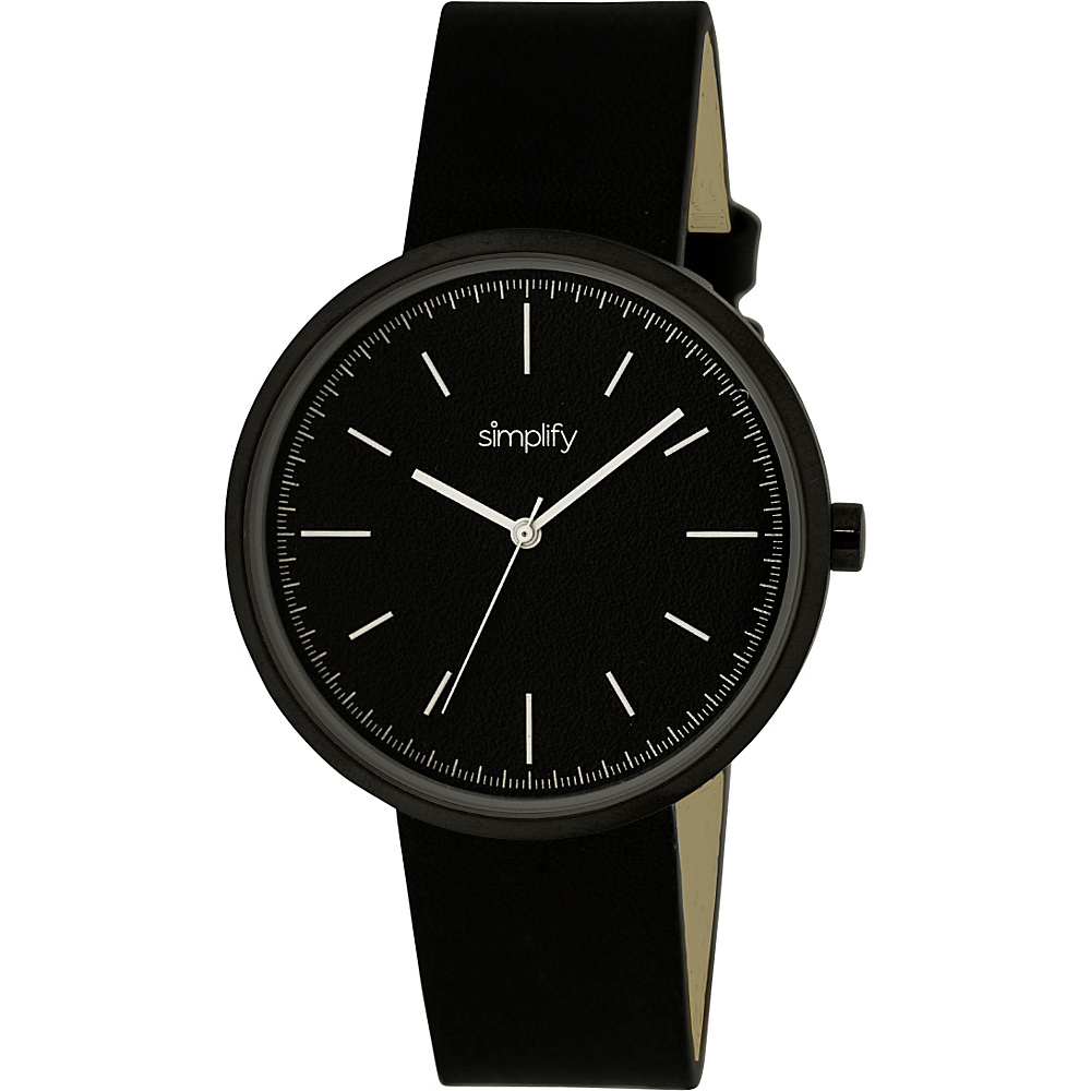 Simplify 3000 Unisex Watch Black Black Simplify Watches