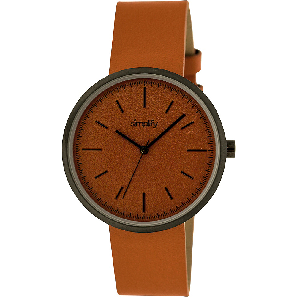 Simplify 3000 Unisex Watch Black Orange Simplify Watches