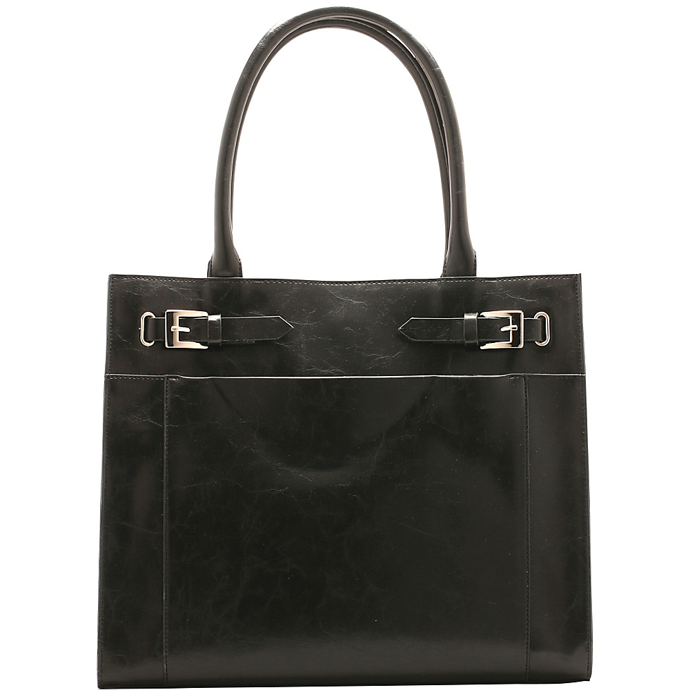 Emilie M Shaffer Tote Black Emilie M Manmade Handbags