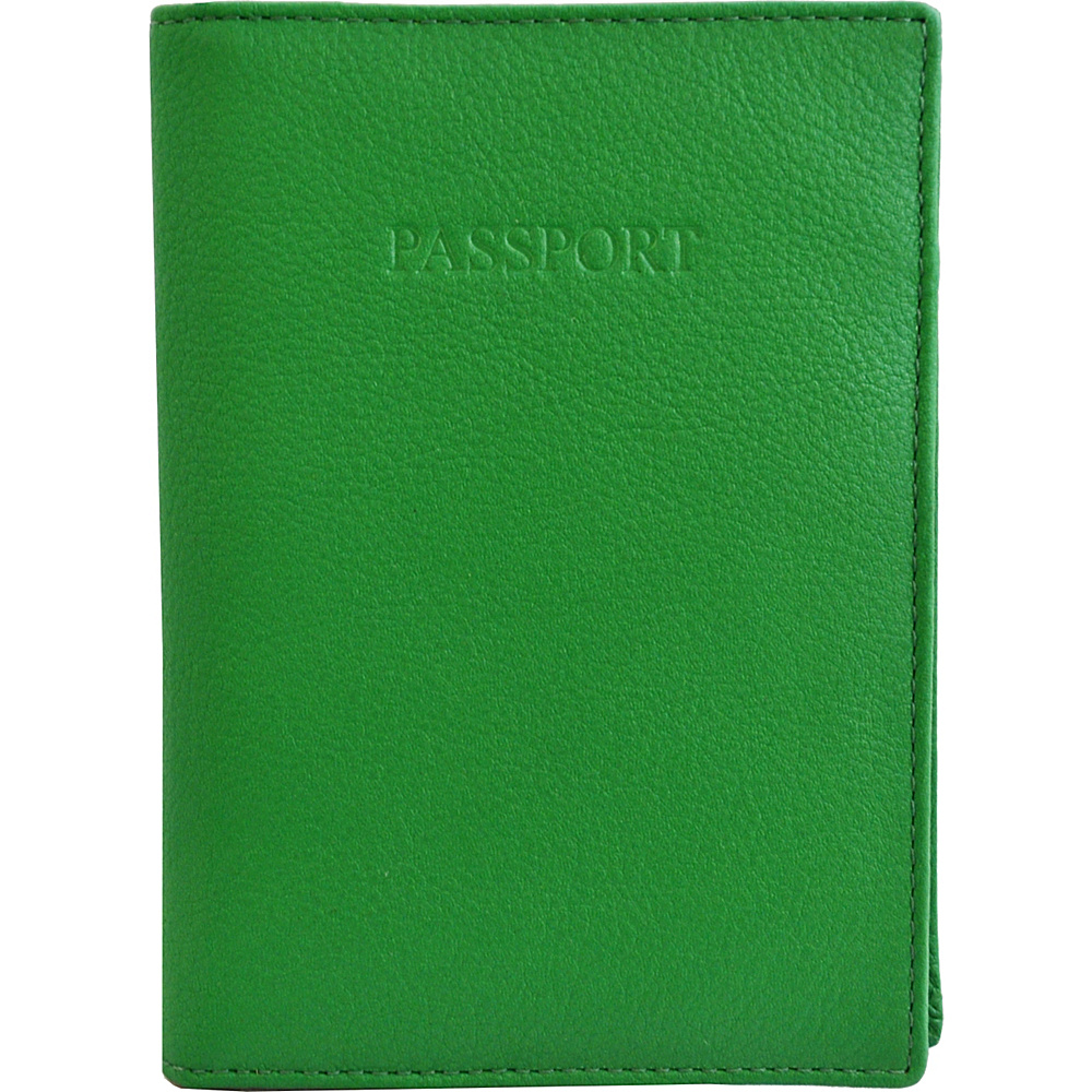 Visconti Soft Leather Secure RFID Blocking Passport Cover Wallet Green Visconti Travel Wallets