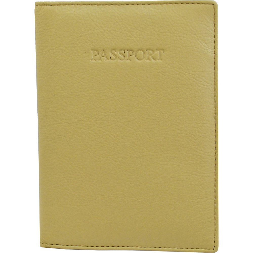Visconti Soft Leather Secure RFID Blocking Passport Cover Wallet Cream Visconti Travel Wallets