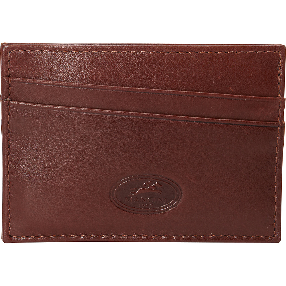 Mancini Leather Goods RFID Secure Credit Card Case Cognac Mancini Leather Goods Men s Wallets