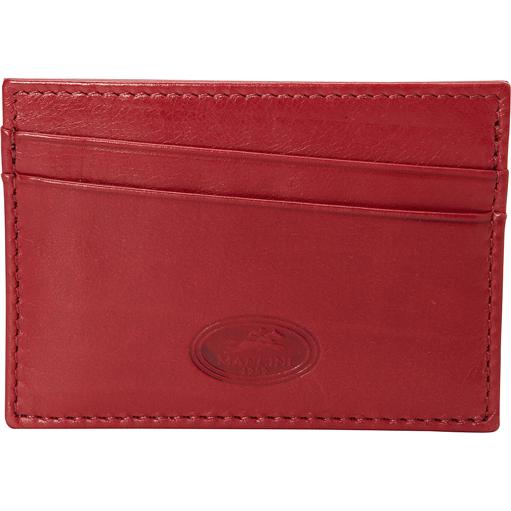 Mancini Leather Goods RFID Secure Credit Card Case Red Mancini Leather Goods Men s Wallets