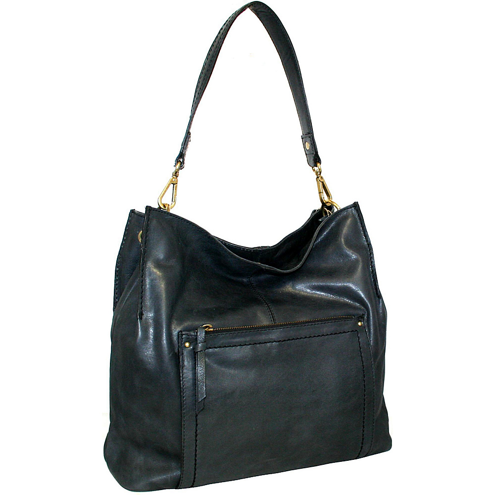 Nino Bossi Sara Smile Shoulder Bag Black Nino Bossi Leather Handbags