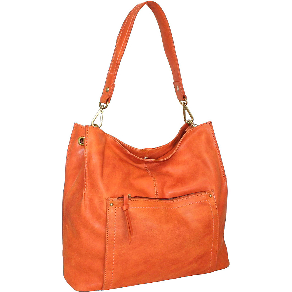 Nino Bossi Sara Smile Shoulder Bag Orange Nino Bossi Leather Handbags