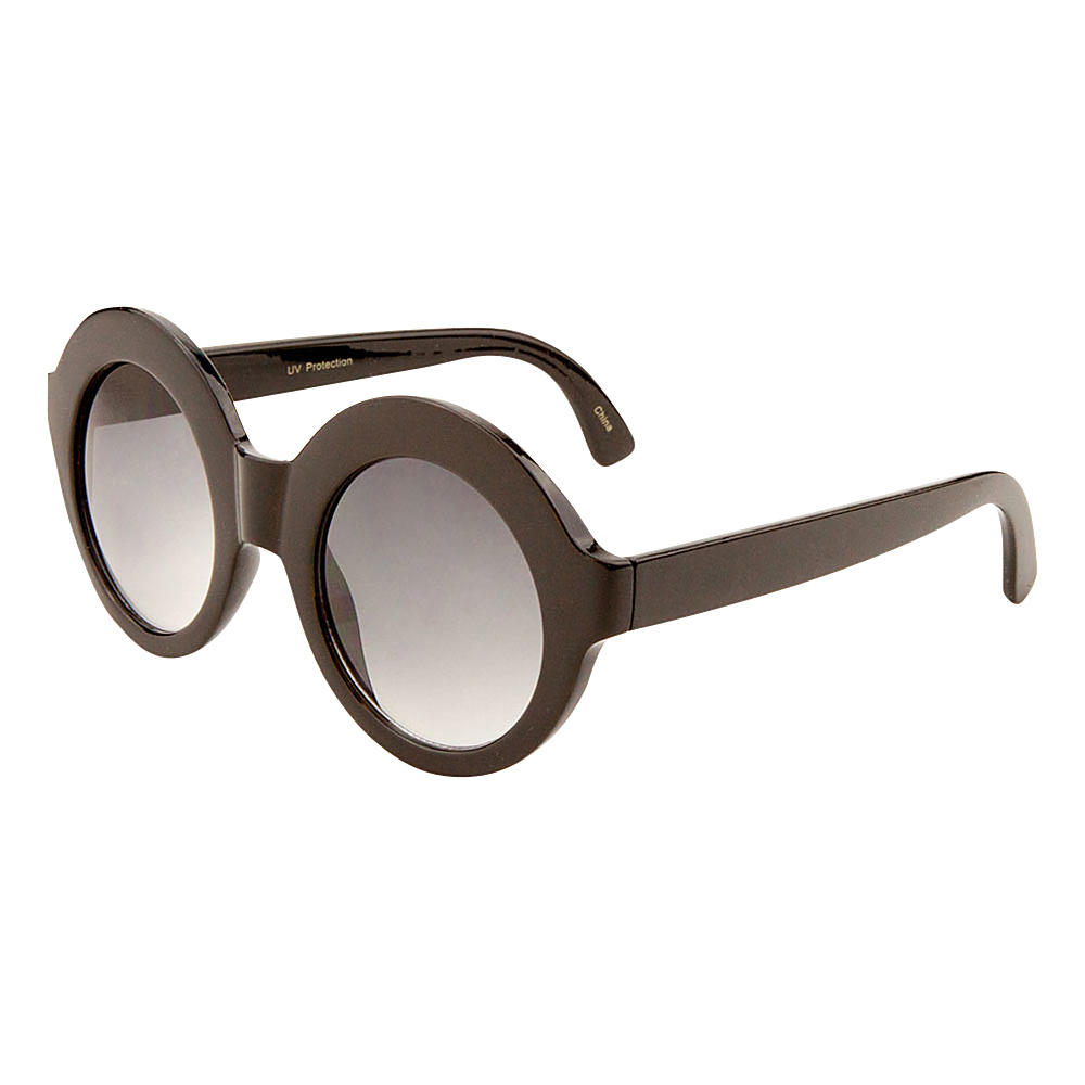 SW Global Eyewear Elba Round Fashion Sunglasses Black SW Global Sunglasses