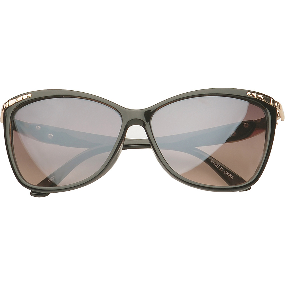 SW Global Eyewear Kaysville Butterfly Fashion Sunglasses Black Gold SW Global Sunglasses